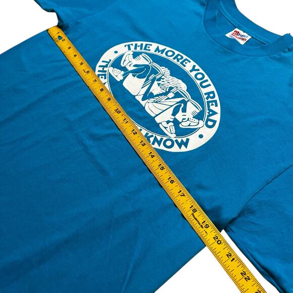 vintage  "The More You Read The More You Know" t-shirt size Large Comedy retro - Picture 6 of 8
